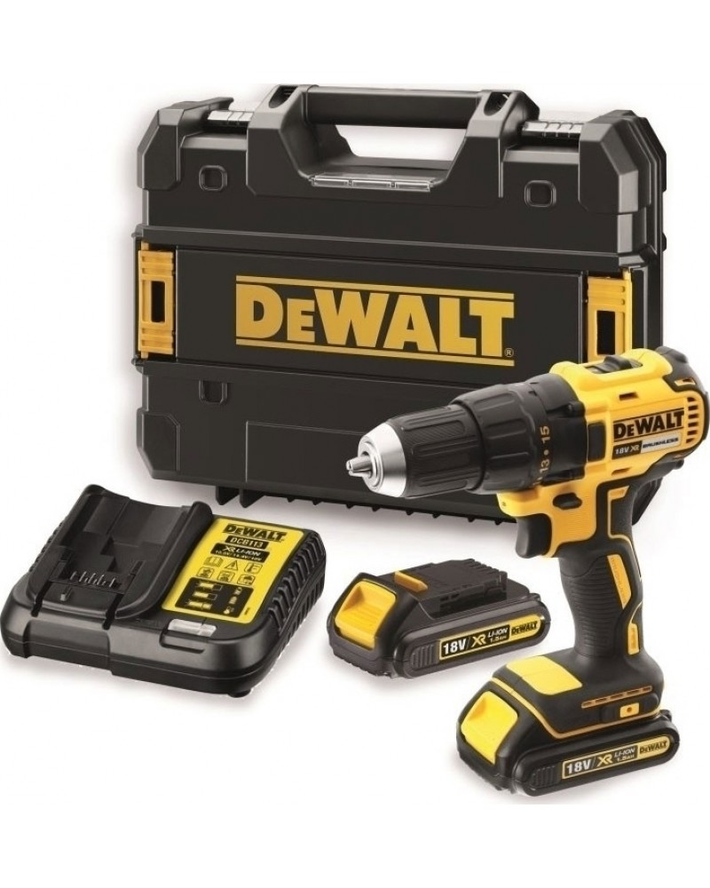DEWALT - DCD778S2T Hammer Drill/Driver 18V XR LI-ion with two batteries Li-Ion 1.5Ah and charger + case