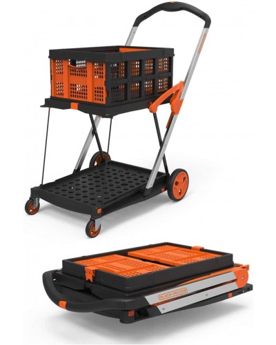 Black & Decker Double Platform Trolley + Basket