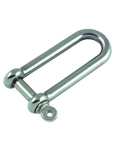 D-SHACKLE STAINLESS STEEL AISI 316 LONG TYPE FORGED