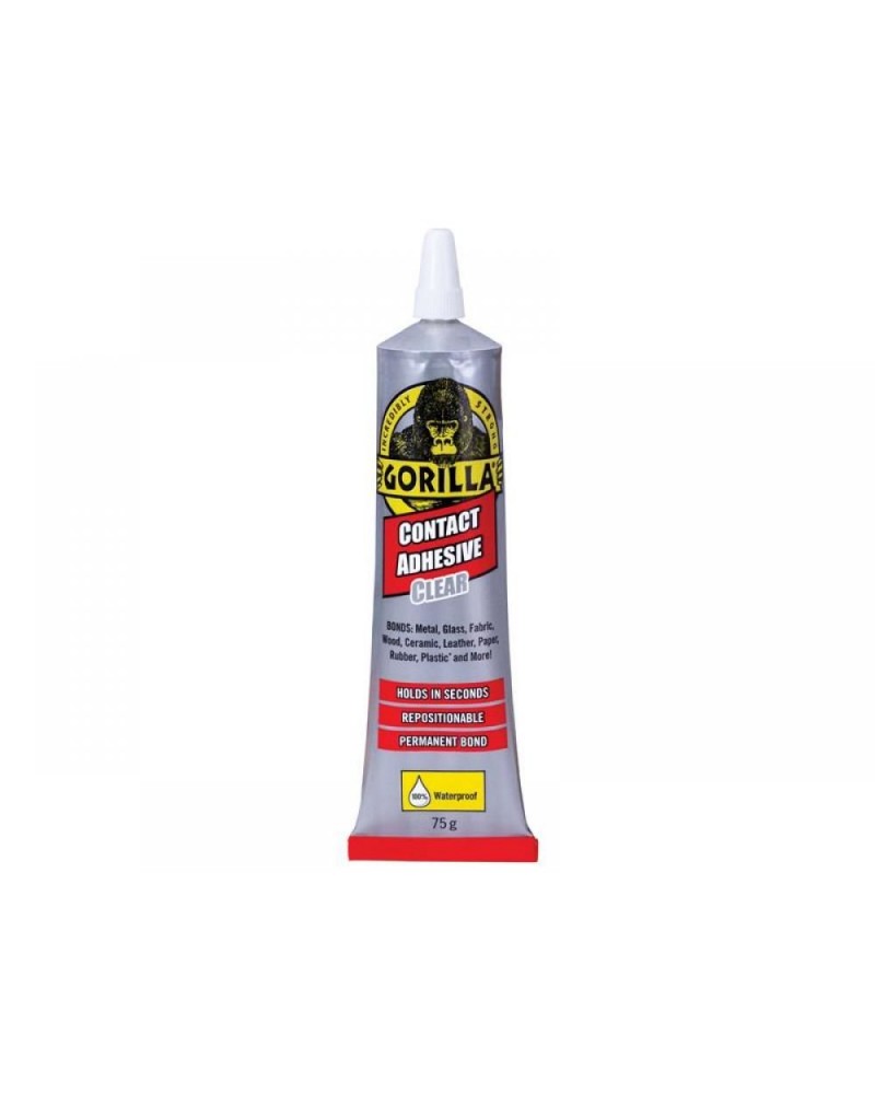 Gorilla Contact Adhesive clear 75gr Waterproof for metal/glass/fabric/wood/ceramic/leather/rubber
