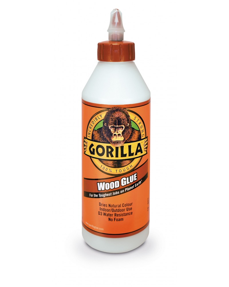 Gorilla wood glue 236ml dries natural colour water resistance no foam