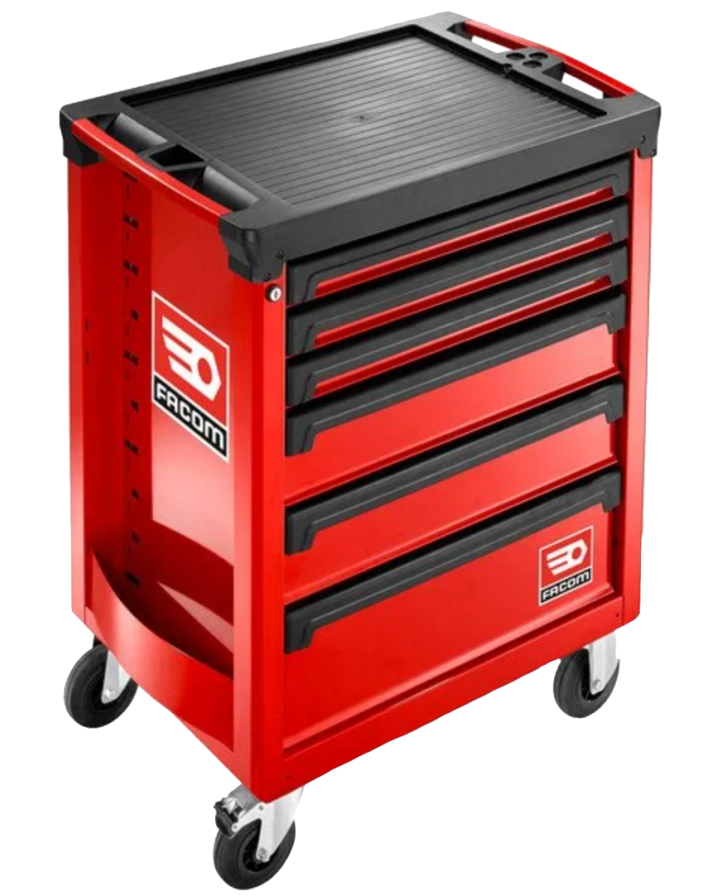Facom Roller Cabinet V5 6 Drawers red with tools