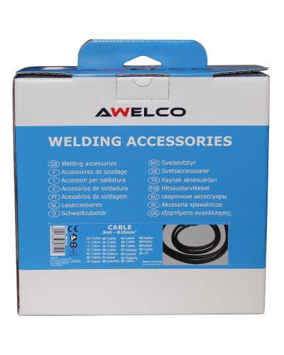 AWELCO WELDING CABLE 25mmX5m