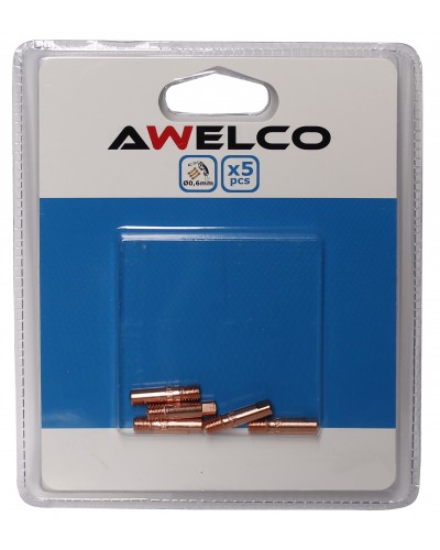 AWELCO contact tip miti co2 M6X25 D blister x5 pcs 0.6mm