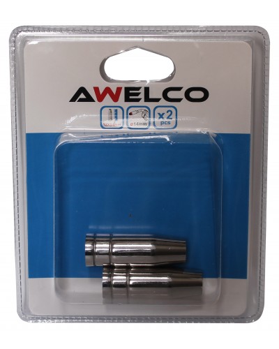 AWELCO GAS NOZZLE AWT15 CONICAL LARGE BLISTER 2PCS