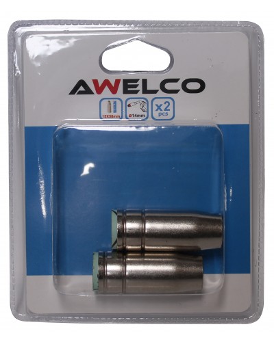 AWELCO gas cup nozzle AWT 25 conic BLISTER 2pcs