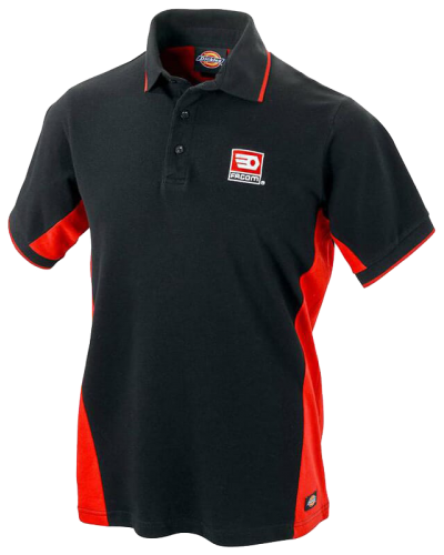 FACOM Polo black red size small